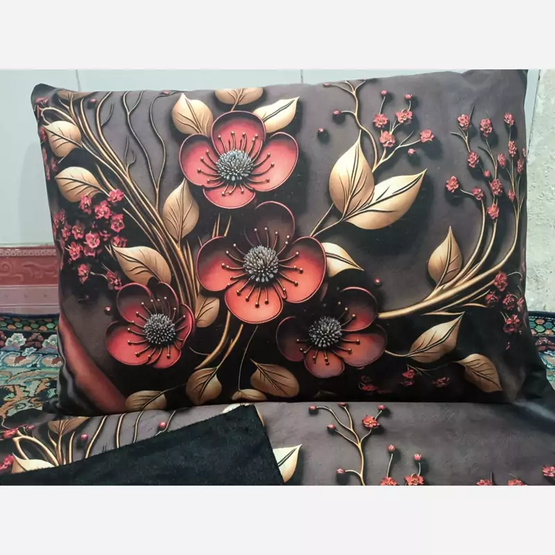 روبالشی سه بعدی مخمل پورشه